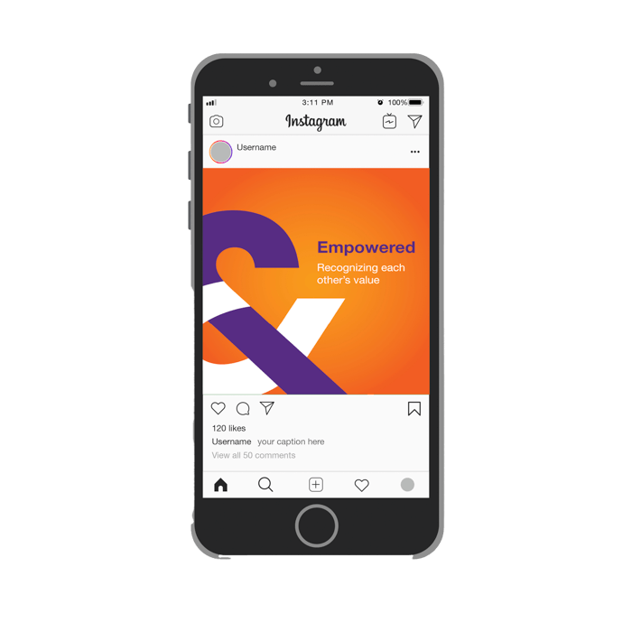 empowered cultural value Instagram mobile template